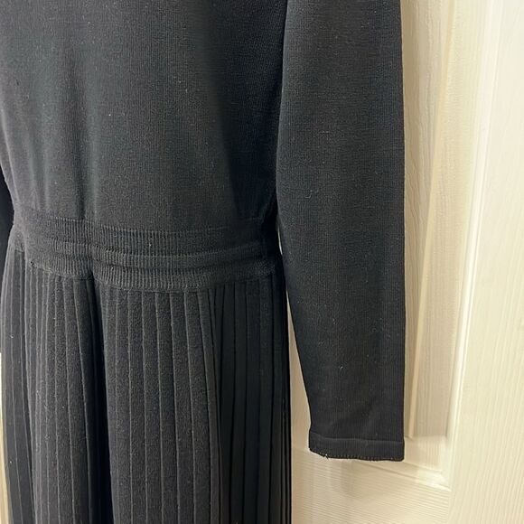 Goldworm Black Dress 100% Virgin Wool Vintage 60s/70s Sz 16 Vintage Sportswear - Picture 5 of 12